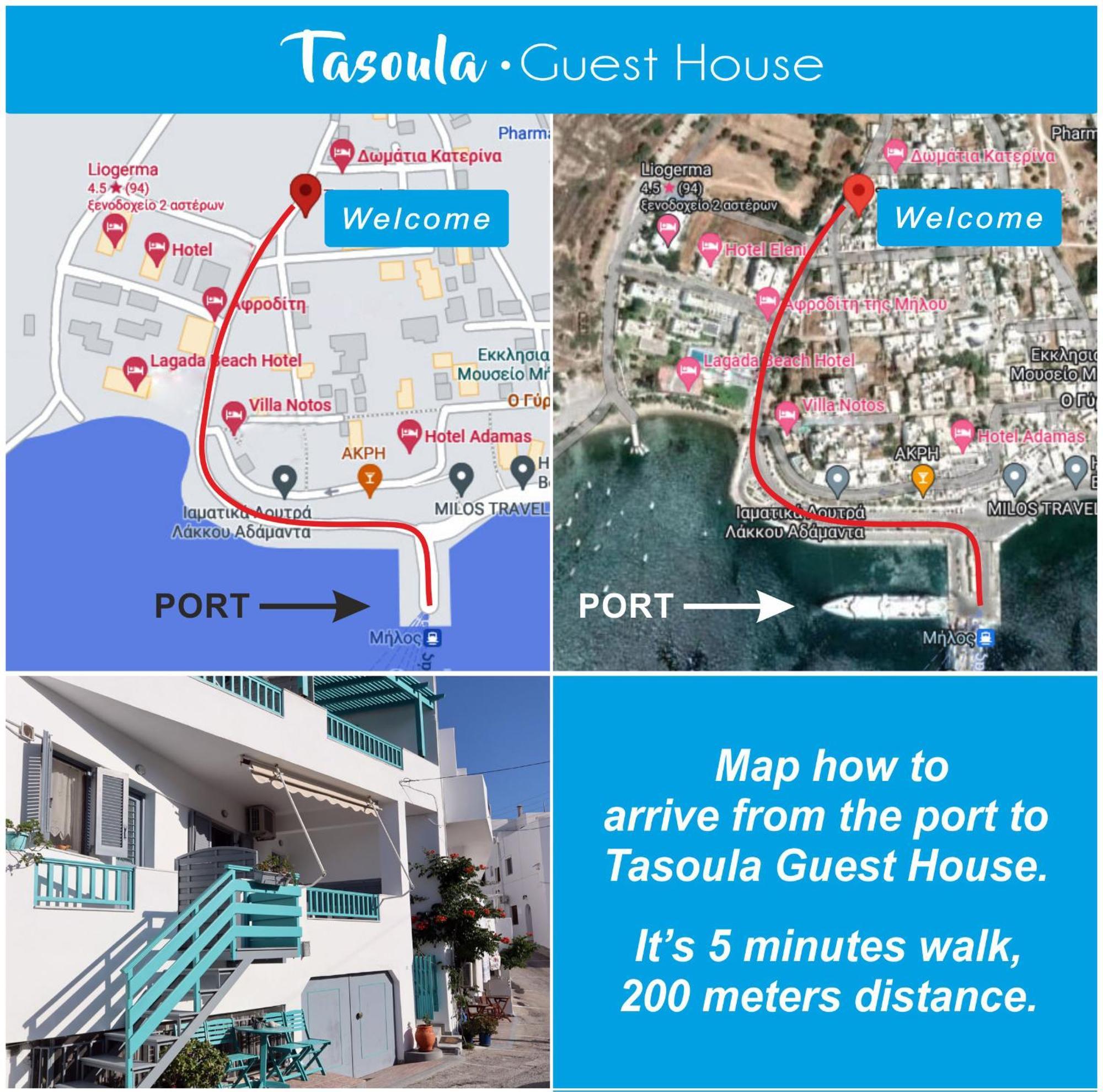 Tasoula Guest House Adámas Eksteriør bilde